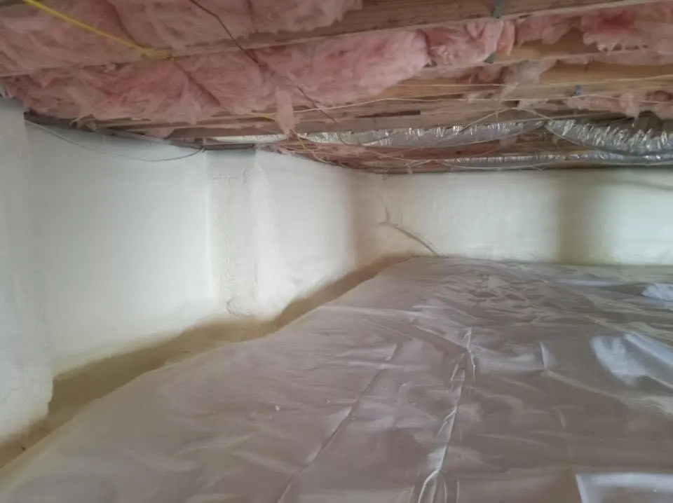 Crawl space encapsulation with closed-cell spray foam for Attic Insulation in Gettysburg